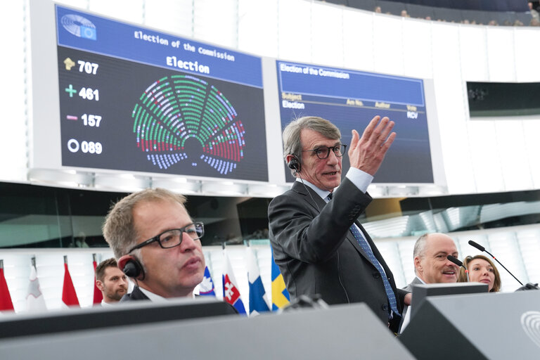 Φωτογραφία 6: Plenary session - vote on European Commission