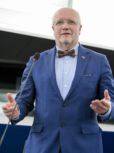 Juozas OLEKAS in the EP in Strasbourg