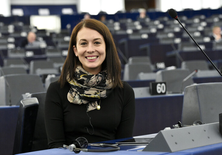 Fotografia 2: Katalin CSEH in the EP in Strasbourg