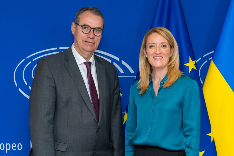 Roberta METSOLA, EP President meets with Ville ITÄLÄ, Director General of European Anti-Fraud Office (OLAF)