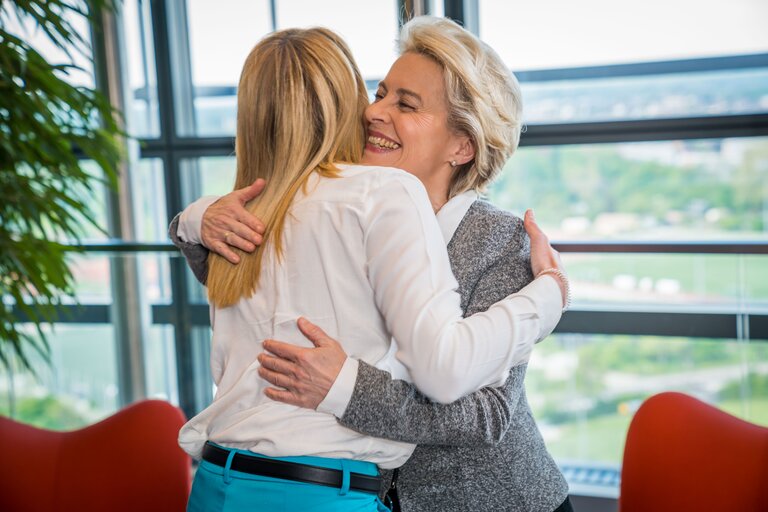 Suriet 6: Roberta METSOLA, EP President meets with Ursula von der LEYEN, EC President