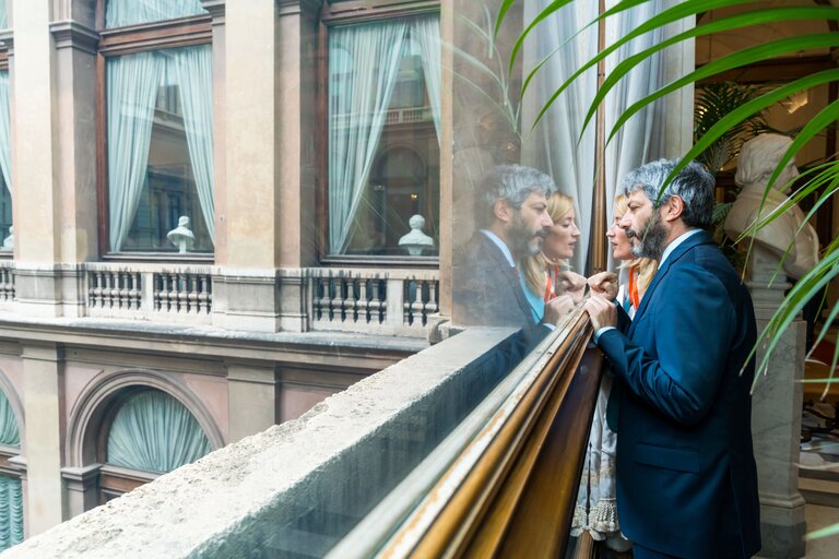 Снимка 13: Visit of Roberta METSOLA, EP President to Italy - Meeting with the President of the Italian Chamber of Deputies, Roberto FICO