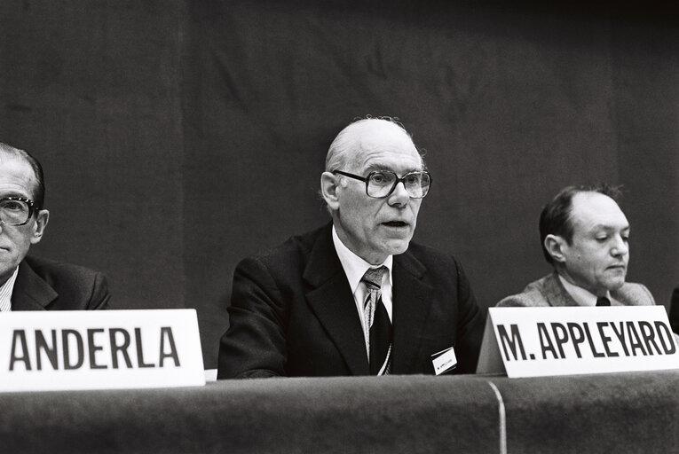 Fotografia 27: Meeting at the European Parliament in Strasbourg in February 1980