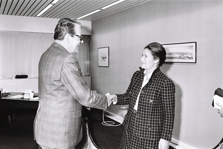 Meeting at the European Parliament in Strasbourg in February 1980