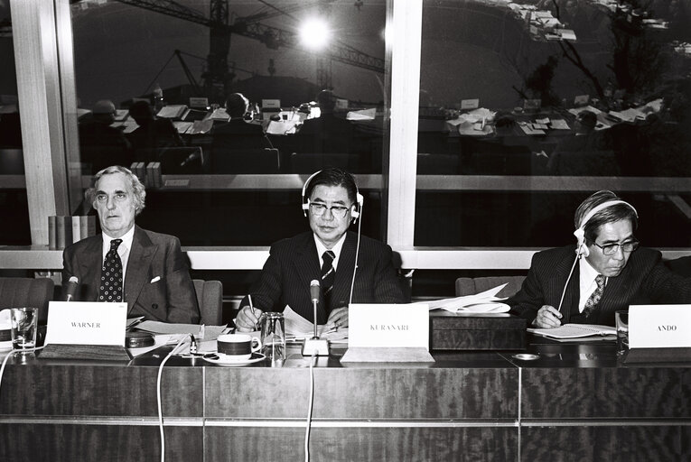 Fotografi 1: Meeting at the European Parliament in Strasbourg in February 1980