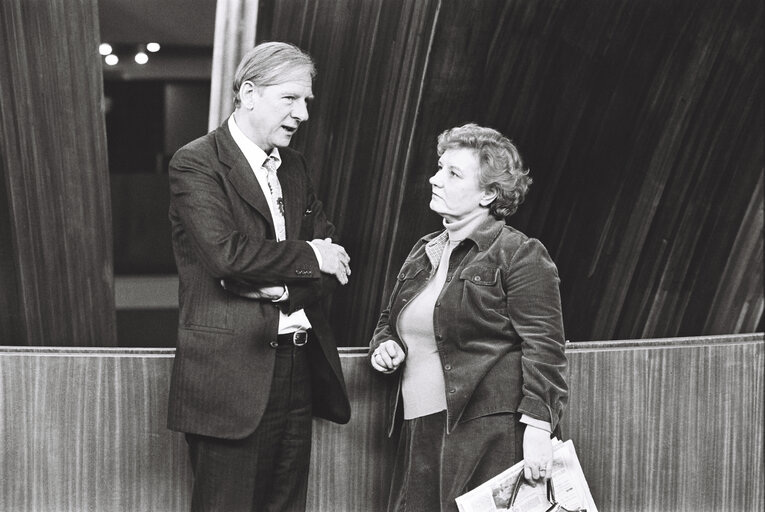 Fotografi 21: Meeting at the European Parliament in Strasbourg in February 1980