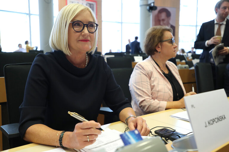 Fotogrāfija 9: Joanna KOPCINSKA in the EP in Brussels