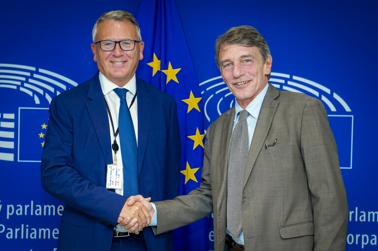 David SASSOLI, EP President meets with Nicolas SCHMIT,  Commissioner-designate for Jobs