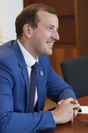 David SASSOLI - EP President meets with Virginijus SINKEVICIUS - Commissioner-designate for Environment.