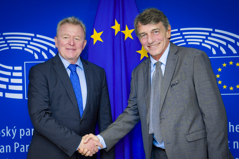 Fotografie 4: David SASSOLI, EP President meets with Janusz WOJCIECHOWSKI,  Commissioner-designate for Agriculture