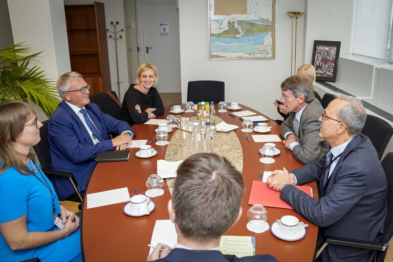 David SASSOLI, EP President meets with Nicolas SCHMIT,  Commissioner-designate for Jobs