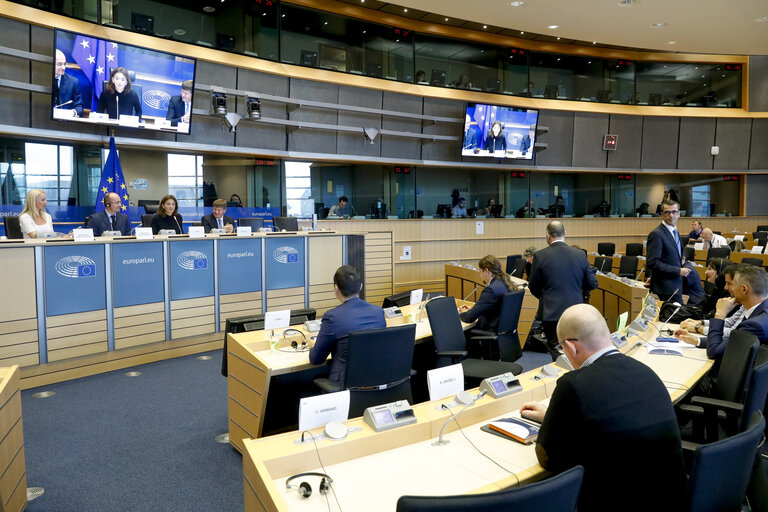 Fotografia 7: Constituent meeting of the Delegation to the EU-Serbia Stabilisation and Association Parliamentary Committee