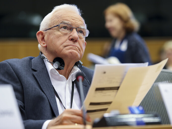 Leszek MILLER in the EP in Brussels