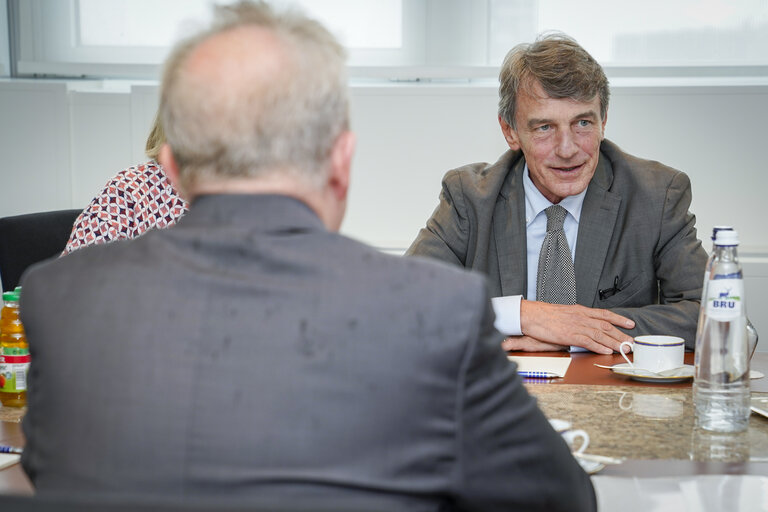 Fotografie 1: David SASSOLI, EP President meets with Janusz WOJCIECHOWSKI,  Commissioner-designate for Agriculture