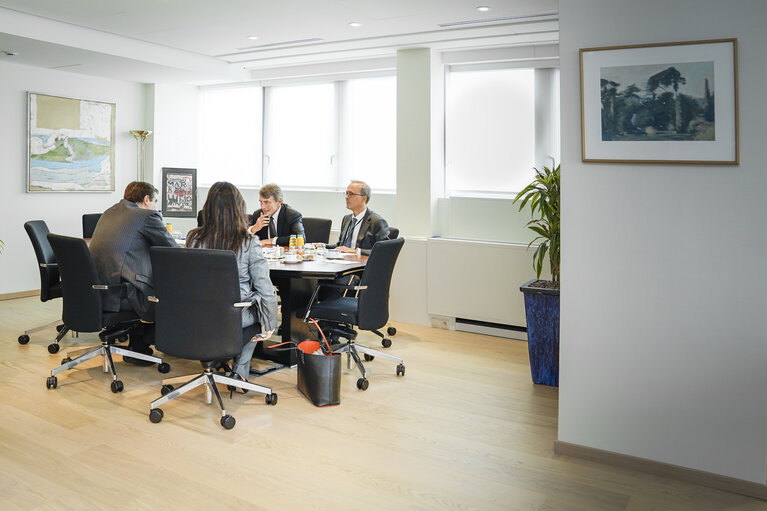David SASSOLI, EP President meets with Margaritis SCHINAS, Commissioner-designate for Protecting our European Way of Life