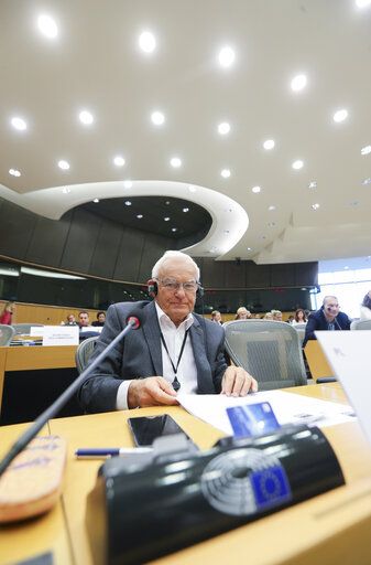 Leszek MILLER in the EP in Brussels