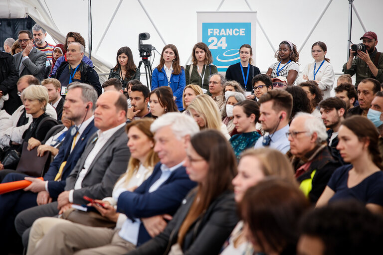 Europe Day 2022 in Paris, France