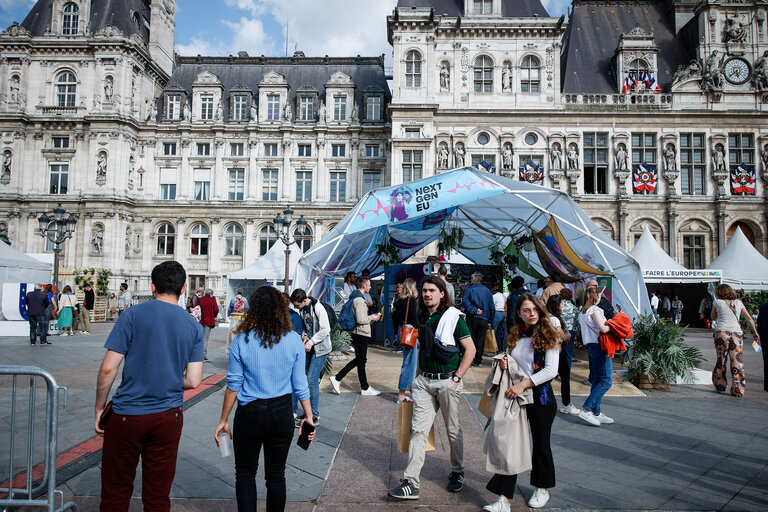 Europe Day 2022 in Paris, France