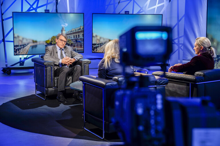 Φωτογραφία 24: David SASSOLI, EP President interviewed by France 24