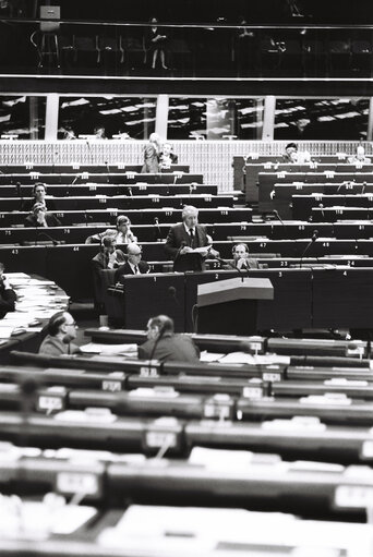 Plenary session in Strasbourg in March 1980.Italian Presidency