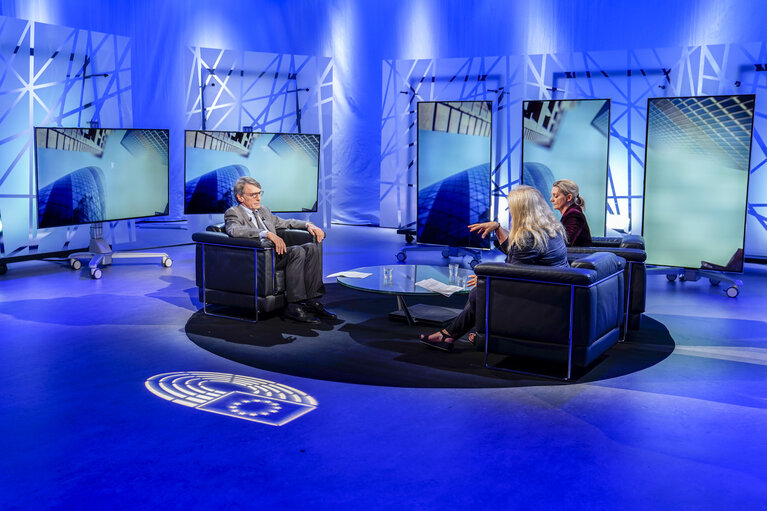 Φωτογραφία 11: David SASSOLI, EP President interviewed by France 24