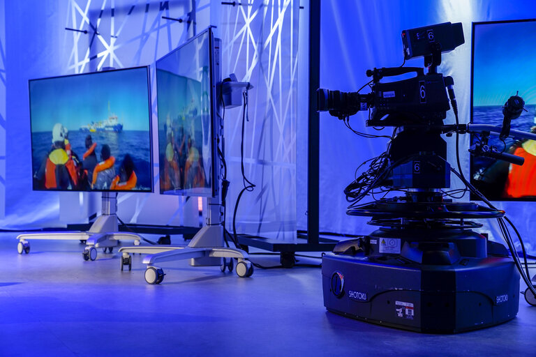 Φωτογραφία 14: David SASSOLI, EP President interviewed by France 24