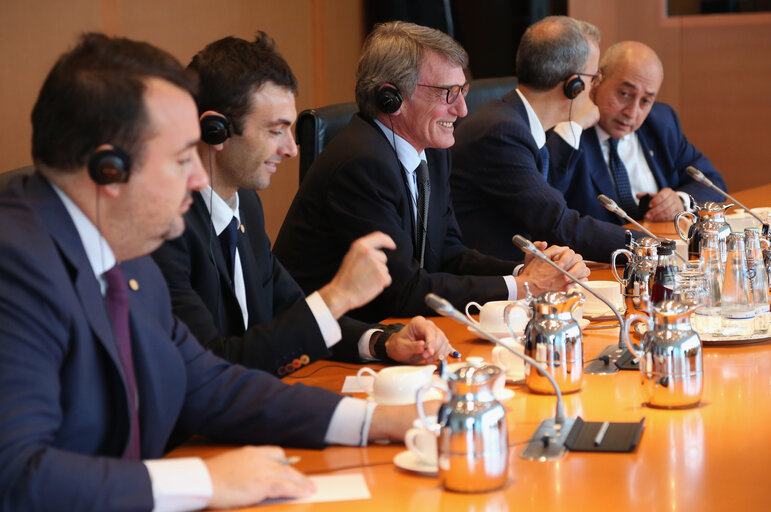 Official visit by David SASSOLI, EP President to Berlin – David SASSOLI, EP President meets Angela MERKEL, German Chancellor