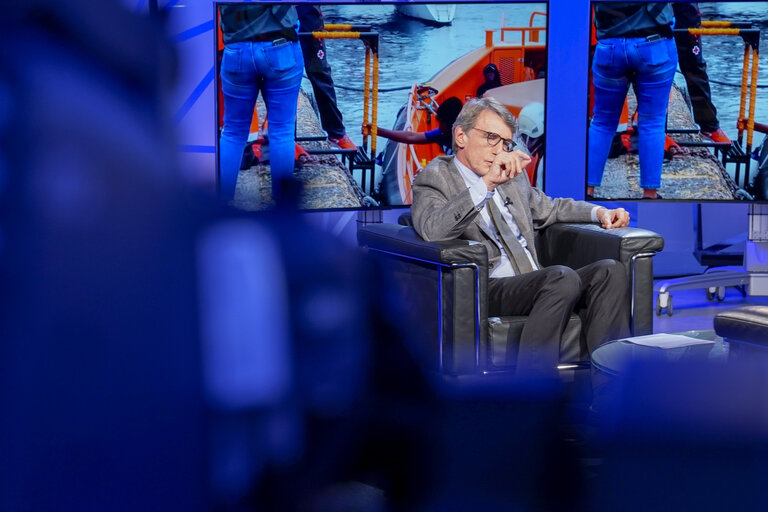 Φωτογραφία 12: David SASSOLI, EP President interviewed by France 24