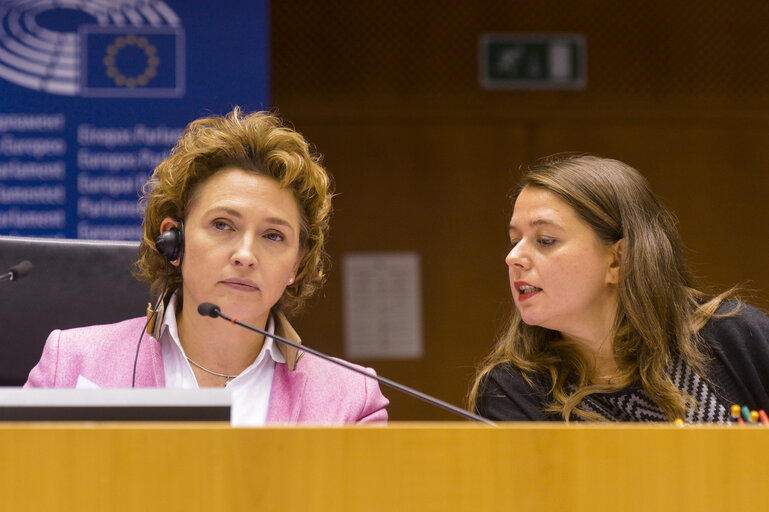 Fotografie 14: Plenary session  - Commission statement - Greening the European Investment Bank, in the presence of Werner Hoyer, President of the EIB