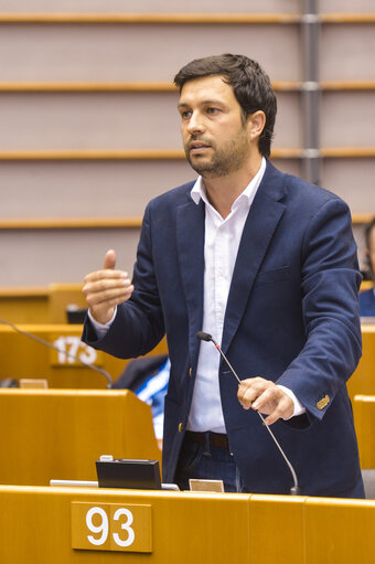 Fotografija 9: Plenary session  - Commission statement - Greening the European Investment Bank, in the presence of Werner Hoyer, President of the EIB