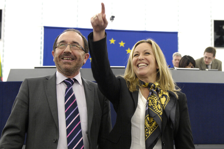 Photo 1 : Jimenez Garcia-Herrera in the hemicycle