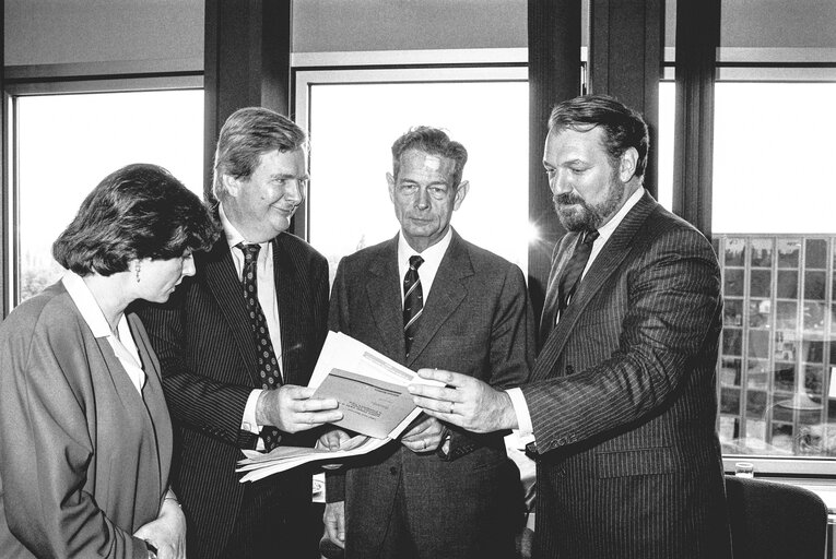 Visit of King Michael I of Romania at the EP in Strasbourg