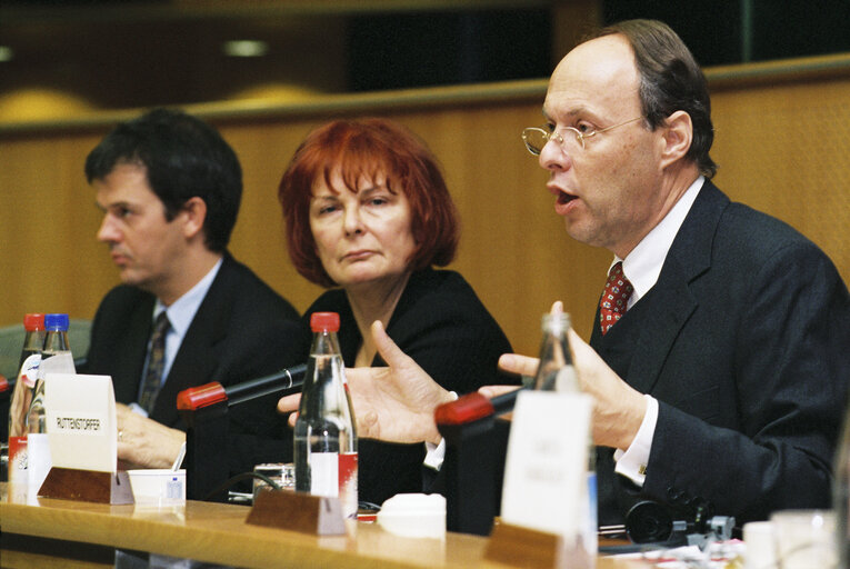 Снимка 1: Monetary Affairs Subcommittee meeting at the EP in Brussels