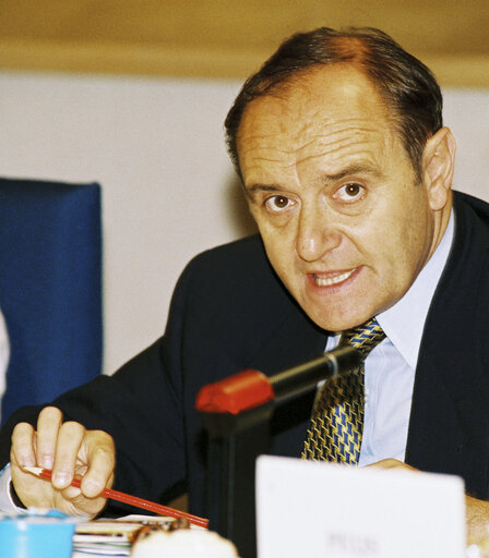 Yves-Thibault de SILGUY, European Commissioner addresses the Subcommittee on Monetary Affairs in July 1996.