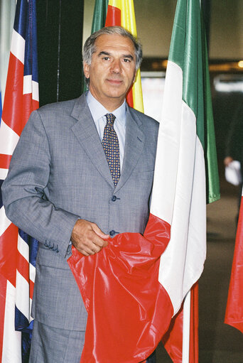 Suriet 1: Portrait of MEP Giacomo SANTINI in Strasbourg