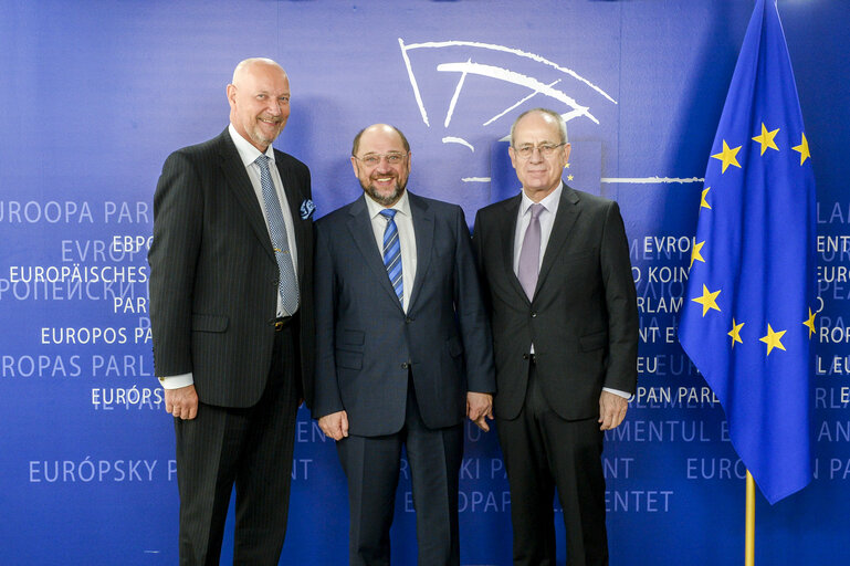 Martin SCHULZ - EP President meets with directors of EMCDDA and EMSA