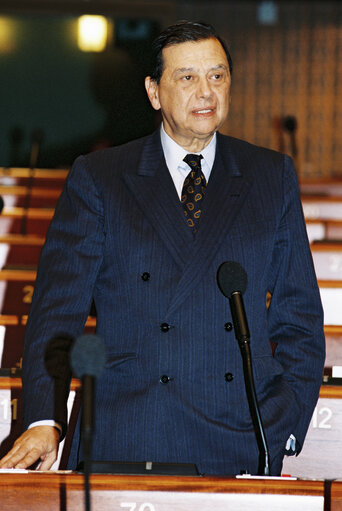 Zdjęcie 1: Efthymios CHRISTODOULOU in plenary session at the EP in Strasbourg.