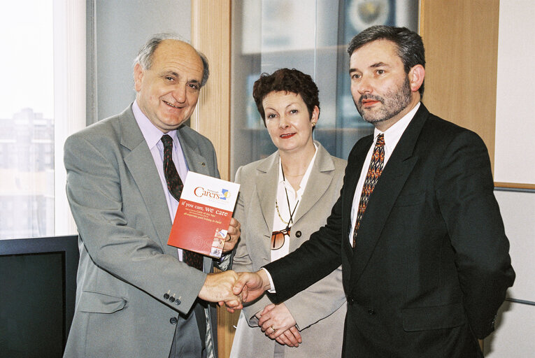 Suriet 5: MEP Gerard COLLINS at the European Parliament in Strasbourg