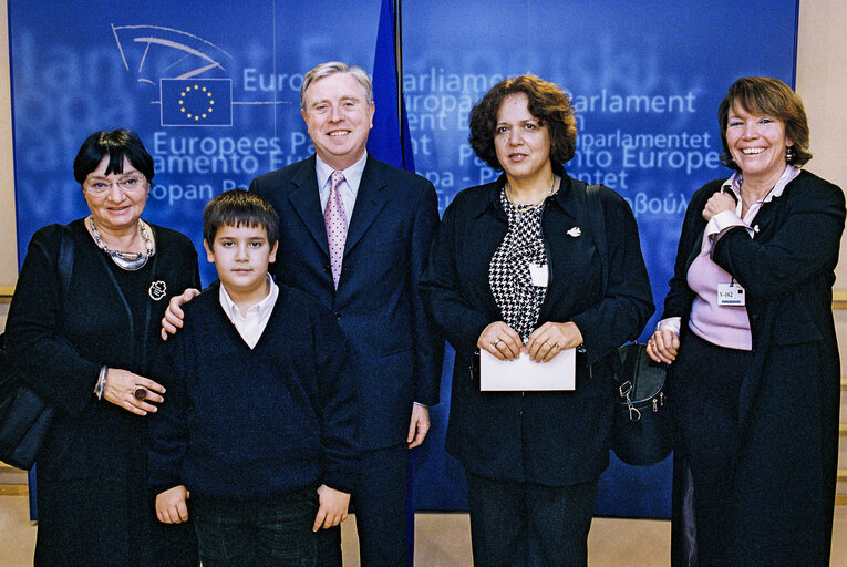 Fotografija 1: EP President meets  Nurit PELED-ELHANAN, 2001 Sakharov Prize Winner