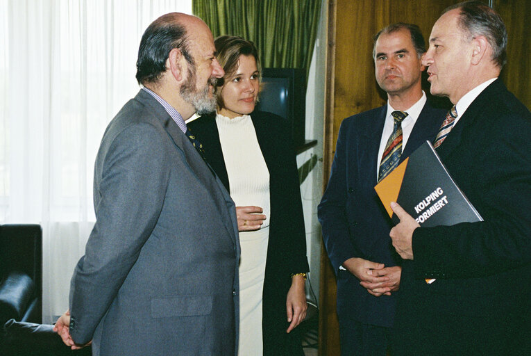 EP President receives a diploma of the Kolping Werk Union