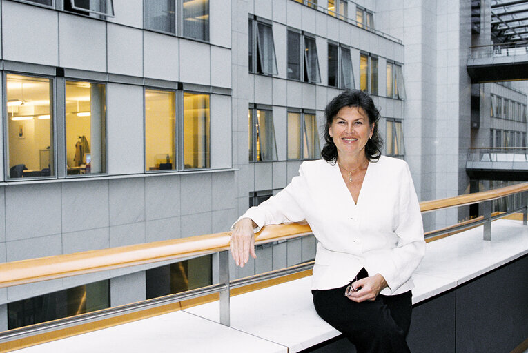 MEP Charlotte CEDERSCHIOLD in the European Parliament in Brussels