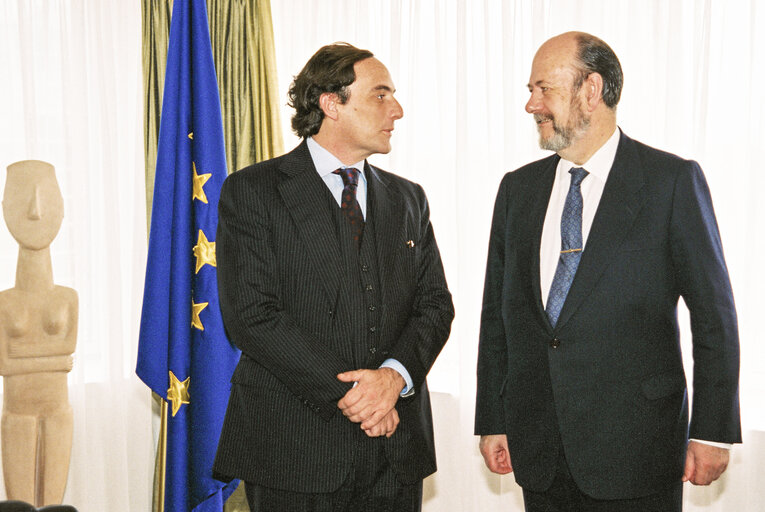 Fotografia 3: Visit of Paulo PORTAS, leader of CDS-PP at the European Parliament in Strasbourg