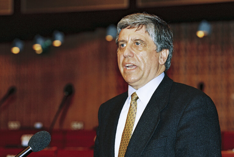 Peter KITTELMANN in plenary session at the EP in Strasbourg.