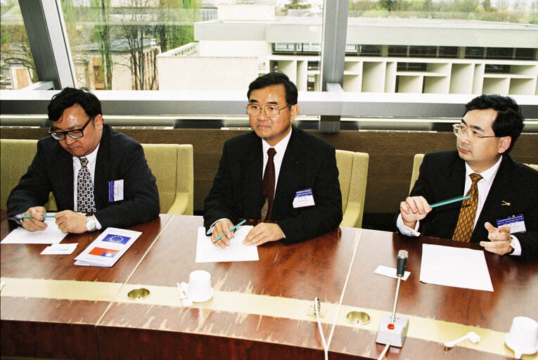 Foto 1: Meeting with a delegation from Taiwan at the EP in Strasbourg.