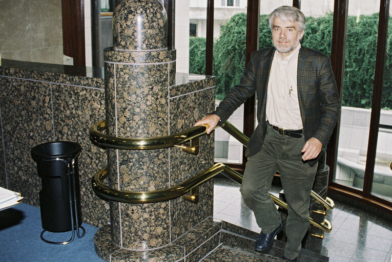 Photo 4 : The MEP Per GAHRTON in Brussels in July 1996.