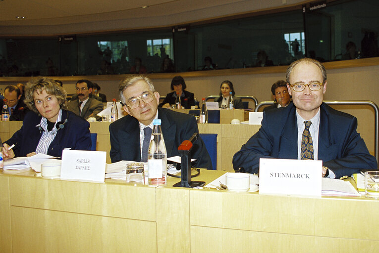 Per STENMARCK in a meeting at the EP in Brussels