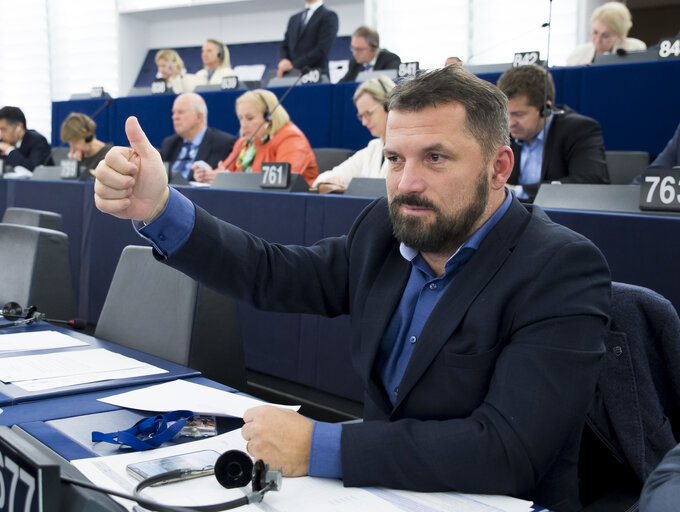 Foto 5: Jozsef NAGY in the EP in Strasbourg