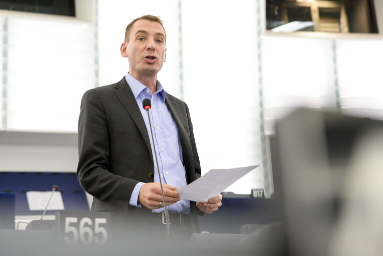 Photo 4: Benedek JAVOR in the EP in Strasbourg