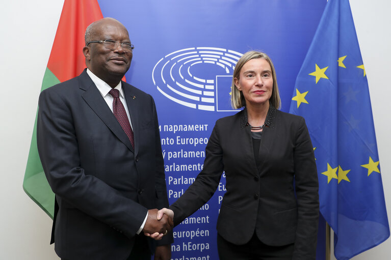 Suriet 8: HRVP Federica MOGHERINI meets with Roch Marc Christian KABORE, President of Burkina Faso