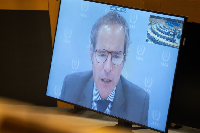 Photo 23: SEDE  AFET joint Committee -  Exchange of views with Rafael Mariano GROSSI, Director General of the International Atomic Energy Agency (IAEA) on current international developments of concern